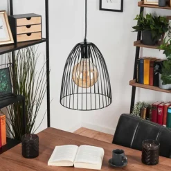 Lampes Industrielles-hofstein Suspension Malette Noir, 1 lumière