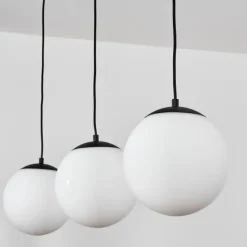 hofstein Suspension Malhadancha Noir, 3 lumières