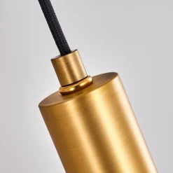 Suspension Verre Fumé-hofstein Suspension Maliali Laiton, Noir, 3 lumières