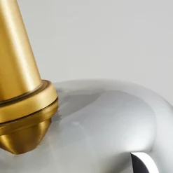 Lampes Dorées-hofstein Suspension Maliali Or, Laiton, Noir, 5 lumières