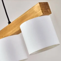 Lampes En Tissu-hofstein Suspension Malimea Écru, Noir, 4 lumières