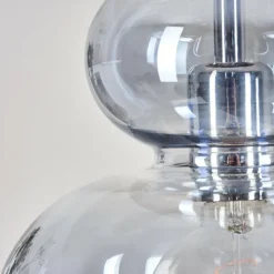 Suspension Verre Fumé-hofstein Suspension Malvaglia Chrome, 1 lumière