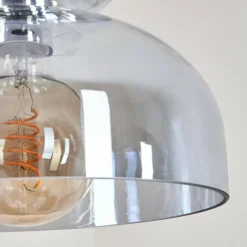 Suspension Verre Fumé-hofstein Suspension Malvaglia Chrome, 1 lumière