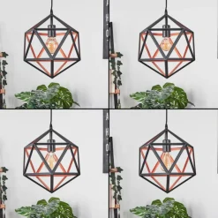 hofstein Suspension Mamonal Noir, 1 lumière