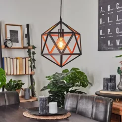 hofstein Suspension Mamonal Noir, 1 lumière