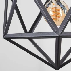 Lampes Industrielles-hofstein Suspension Mamonal Noir, 1 lumière