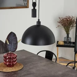 Lampes Vintages & Rétros-hofstein Suspension Manacales Noir, 1 lumière