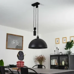 Lampes Vintages & Rétros-hofstein Suspension Manacales Noir, 1 lumière