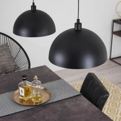 hofstein Suspension Manacales Noir, 2 lumières