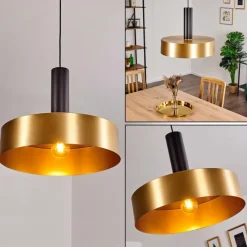 Lampes Dorées-hofstein Suspension Manaus Noir, 1 lumière