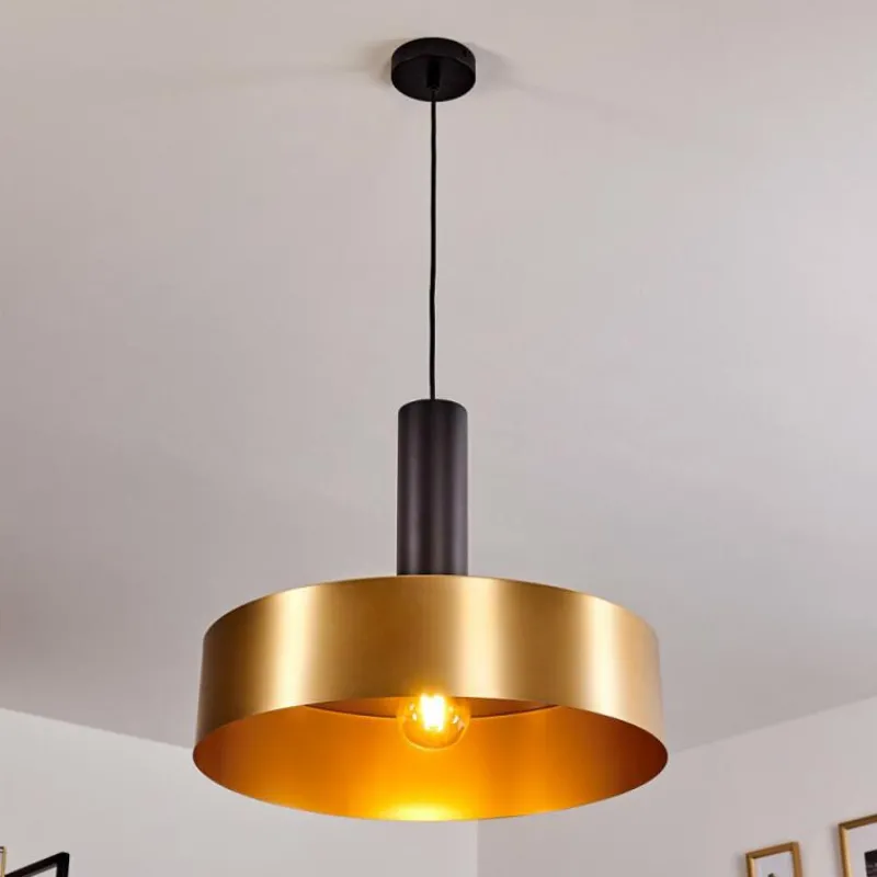 Lampes Dorées-hofstein Suspension Manaus Noir, 1 lumière