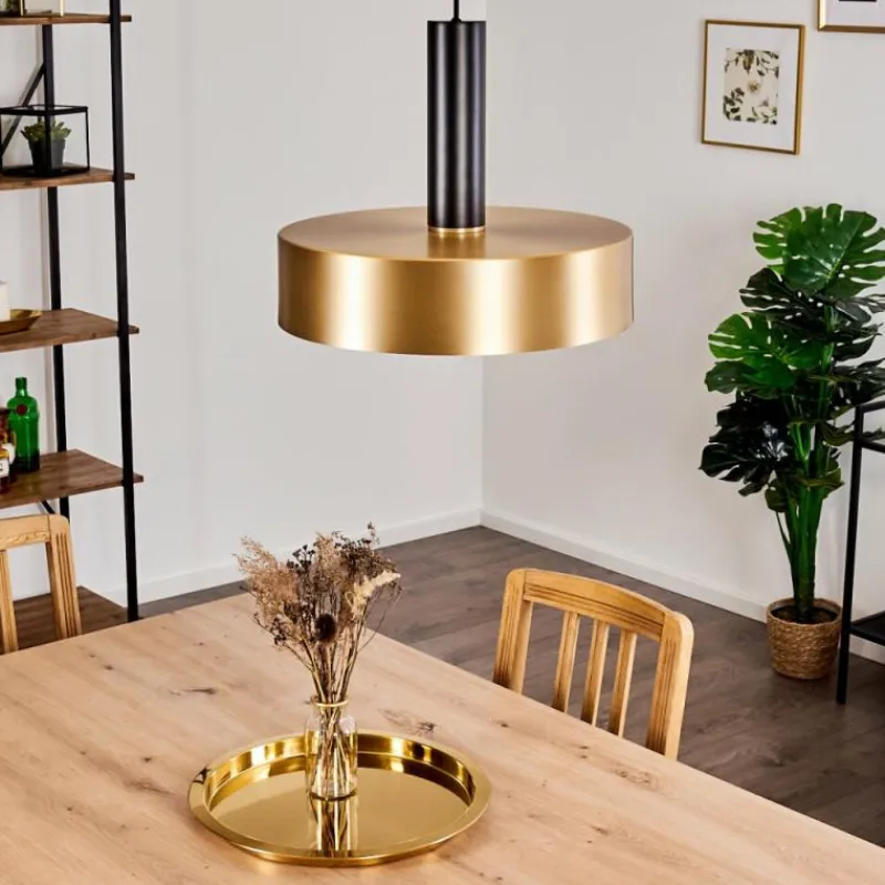 Lampes Dorées-hofstein Suspension Manaus Noir, 1 lumière