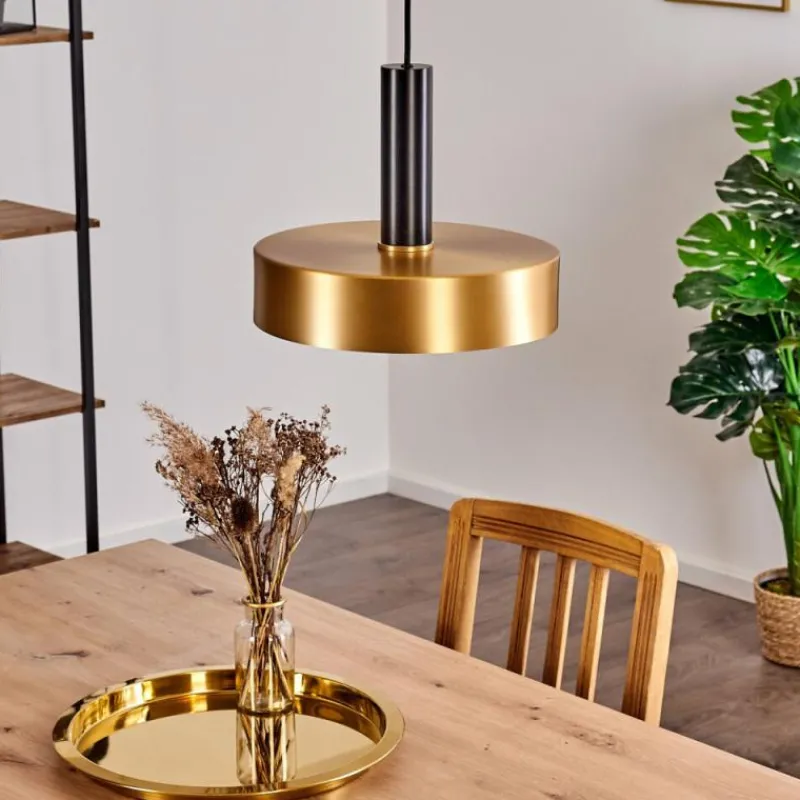 Lampes Dorées-hofstein Suspension Manaus Noir, 1 lumière