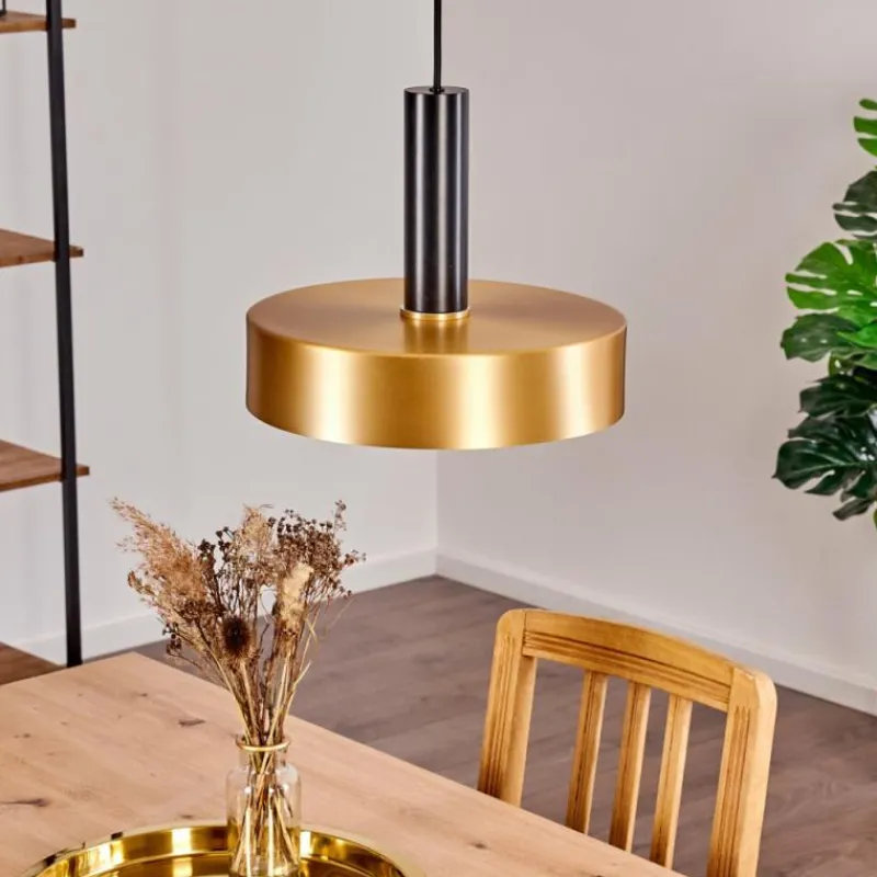 Lampes Dorées-hofstein Suspension Manaus Noir, 1 lumière