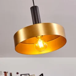 Lampes Dorées-hofstein Suspension Manaus Noir, 1 lumière