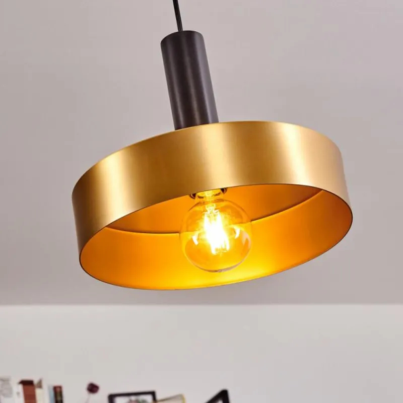 Lampes Dorées-hofstein Suspension Manaus Noir, 1 lumière