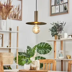 hofstein Suspension Mano Laiton, Noir, 1 lumière