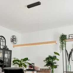 Luminaires Scandinaves-hofstein Suspension Mansupa LED Noir, 3 lumières