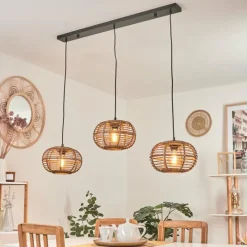 Style Boho-Chic-hofstein Suspension Manteau Écru, 3 lumières
