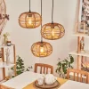 Style Boho-Chic-hofstein Suspension Manteau Écru, 3 lumières