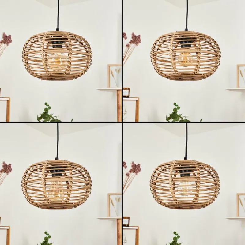 Style Boho-Chic-hofstein Suspension Manteau Écru, 3 lumières