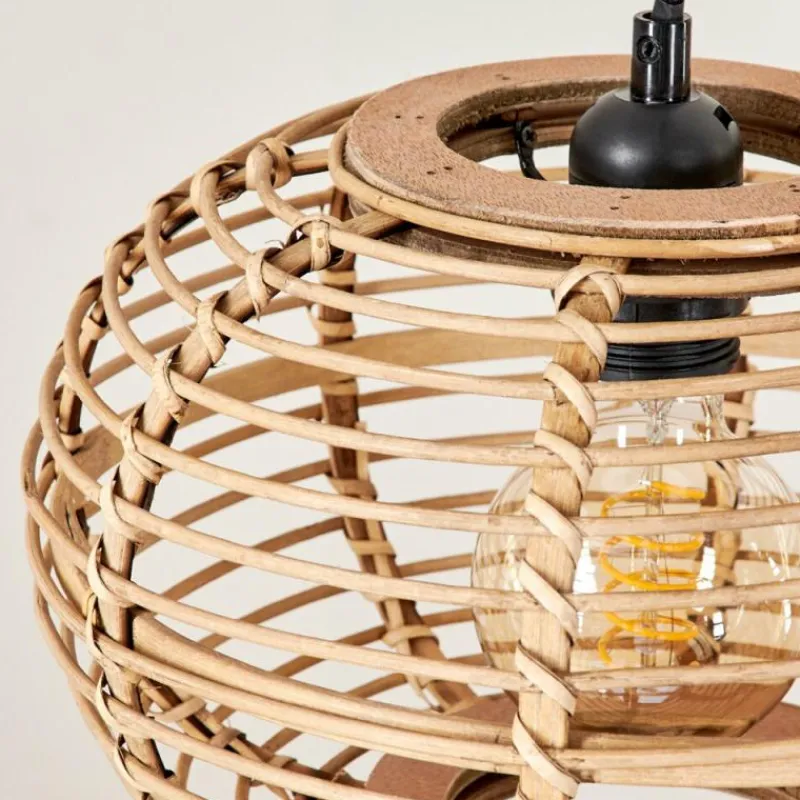 Style Boho-Chic-hofstein Suspension Manteau Écru, 3 lumières