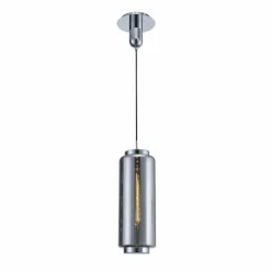 Suspension Verre Fumé-Luminaires Mantra Suspension Mantra JARRAS Chrome, 1 lumière
