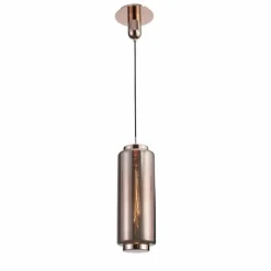 Suspension Verre Fumé-Luminaires Mantra Suspension Mantra JARRAS Cuivre, 1 lumière