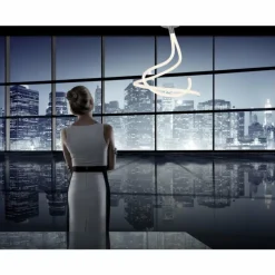 Luminaires Mantra Suspension Mantra NUR LINE LED Chrome, Blanc, 1 lumière* Éclairage Led