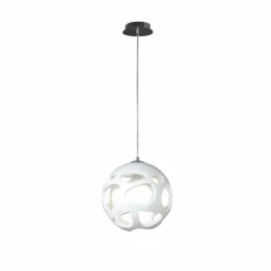 Luminaires Mantra Suspension Mantra ORGANICA Chrome, Blanc, 1 lumière* Suspensions