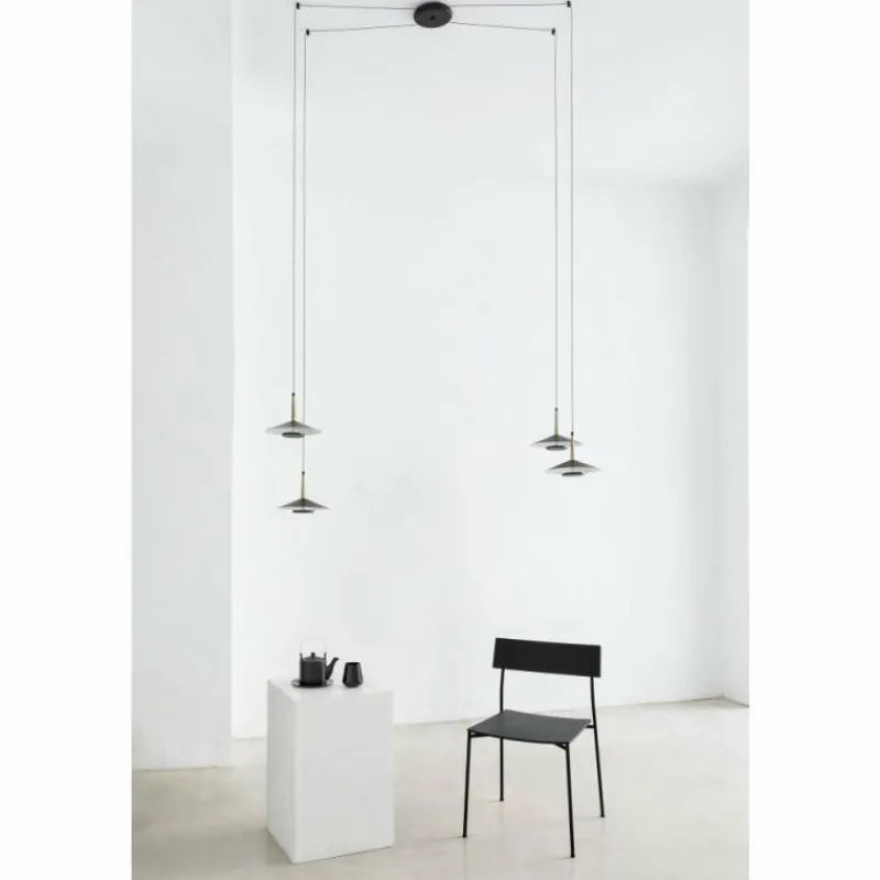 Luminaires Mantra Suspension Mantra ORION LED Laiton, Noir, 1 lumière* Éclairage Led