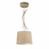 Lampes En Tissu-Luminaires Mantra Suspension Mantra SABINA Bois clair, 1 lumière
