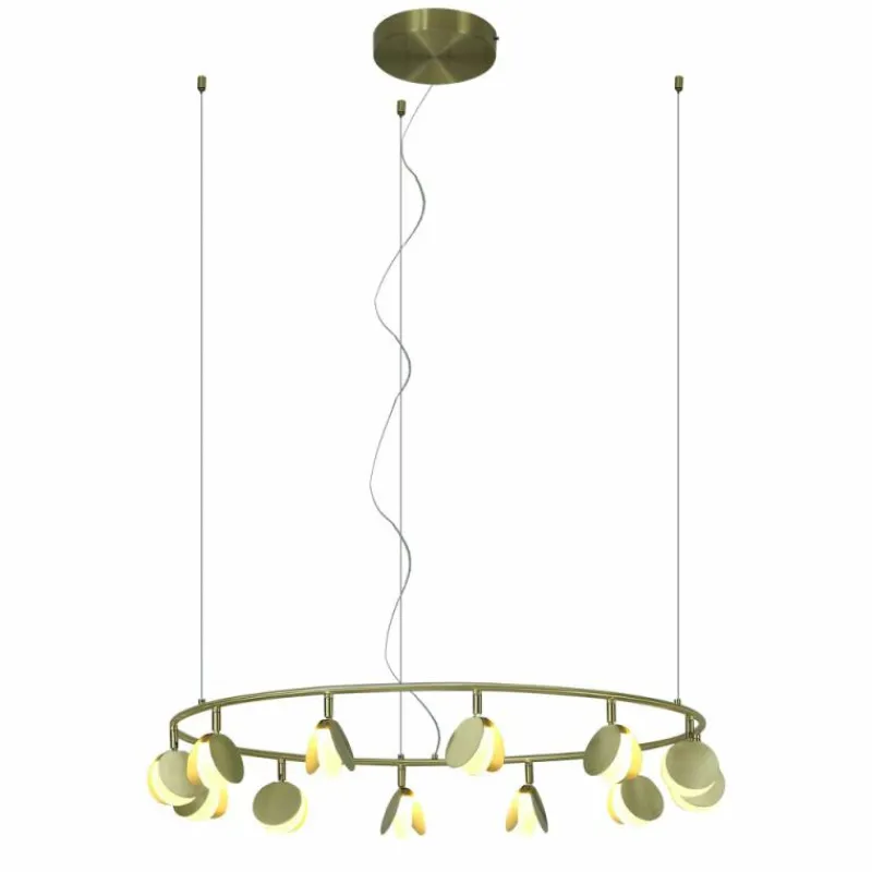 Lampes Dorées-Luminaires Mantra Suspension Mantra SHELL LED Or, 1 lumière