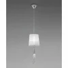 Lampes En Tissu-Luminaires Mantra Suspension Mantra TIFFANY Chrome, 1 lumière