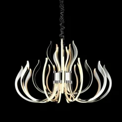 Luminaires Mantra Suspension Mantra VERSAILLES LED Chrome, 1 lumière* Lustres