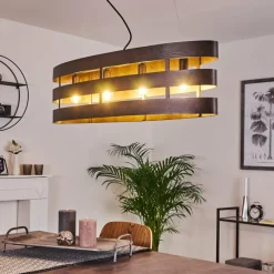 hofstein Suspension Maracoa Noir, 4 lumières