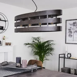 hofstein Suspension Maracoa Noir, 4 lumières