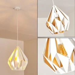 Luminaires Orientaux-hofstein Suspension Marang Blanc, 1 lumière