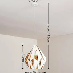 Luminaires Orientaux-hofstein Suspension Marang Blanc, 1 lumière