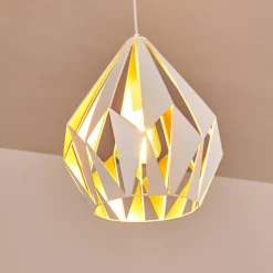 Luminaires Orientaux-hofstein Suspension Marang Blanc, 1 lumière