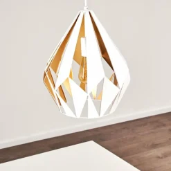Luminaires Orientaux-hofstein Suspension Marang Blanc, 1 lumière