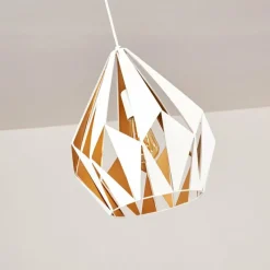 Luminaires Orientaux-hofstein Suspension Marang Blanc, 1 lumière