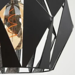 Luminaires Orientaux-hofstein Suspension Marang Noir, Argenté, 1 lumière