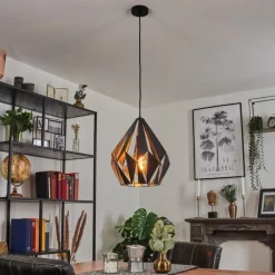 Luminaires Orientaux-hofstein Suspension Marang Noir, Argenté, 1 lumière