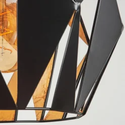 Luminaires Orientaux-hofstein Suspension Marang Noir, Argenté, 1 lumière