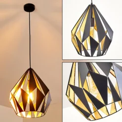 Luminaires Orientaux-hofstein Suspension Marang Noir doré, 1 lumière