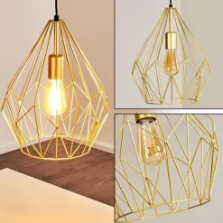 Luminaires Orientaux-hofstein Suspension Marang Or, 1 lumière