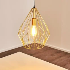 Luminaires Orientaux-hofstein Suspension Marang Or, 1 lumière