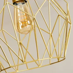 Luminaires Orientaux-hofstein Suspension Marang Or, 1 lumière