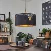 Lampes En Tissu-hofstein Suspension Marbach Noir, 1 lumière